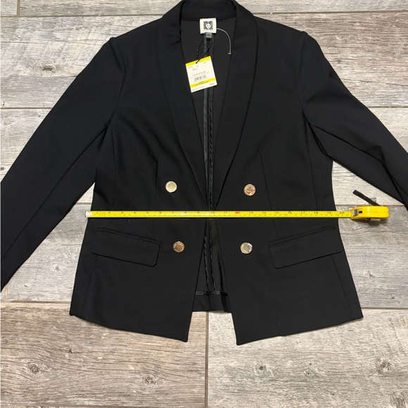 Anne Klein Black Blazer Size M Career Jacket NWT Retails for $149 - Picture 7 of 8